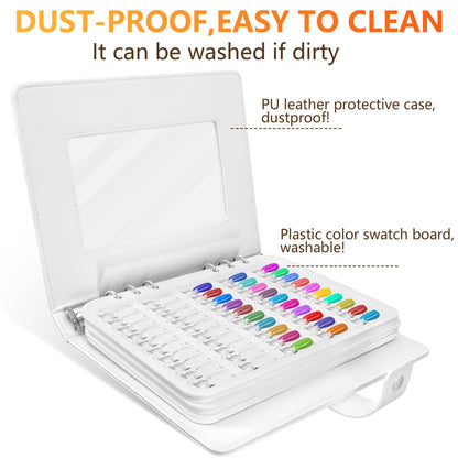 Rear view of the IÂ·BÂ·N G nail polish organizer book