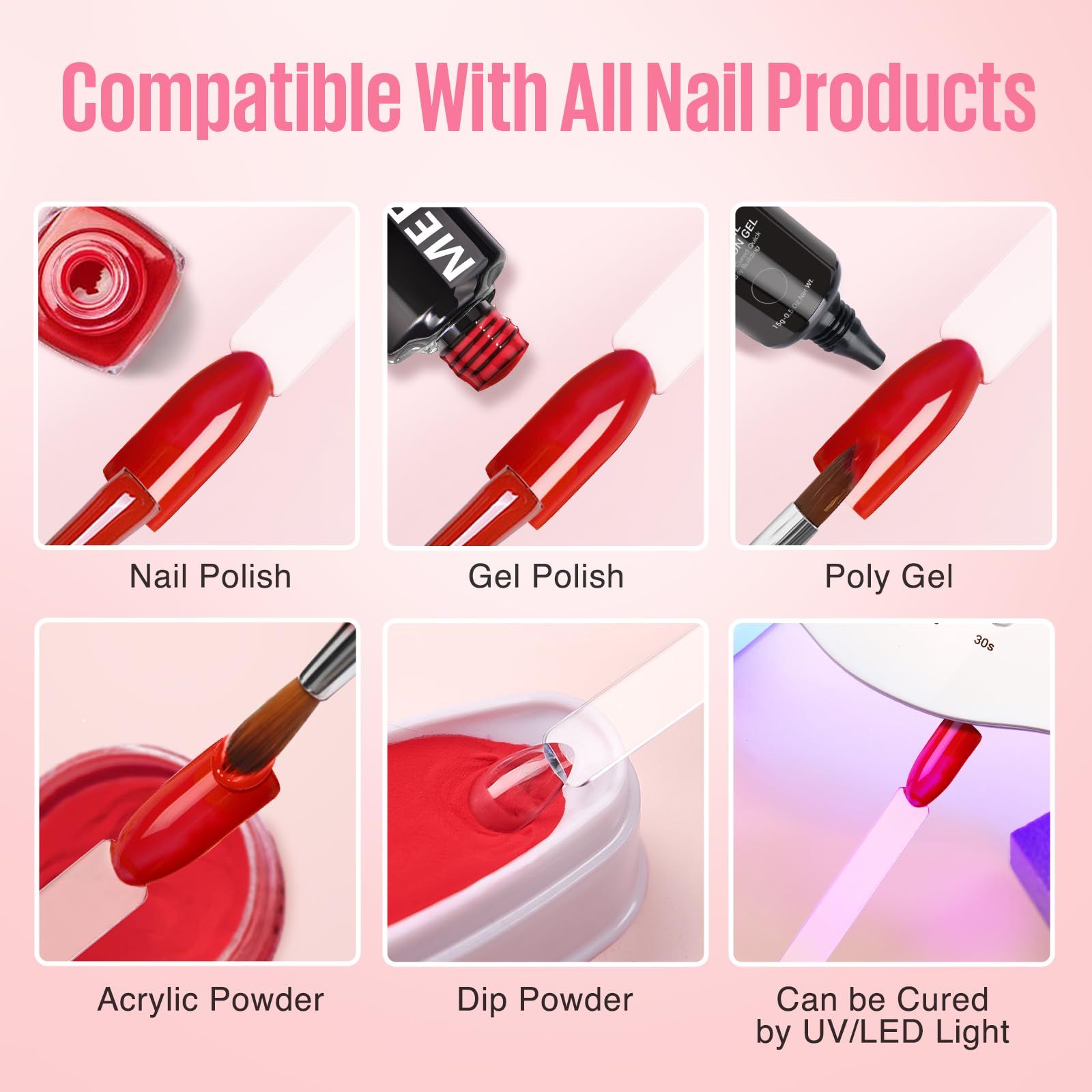 Mefa branded nail display kit for gel polish collection