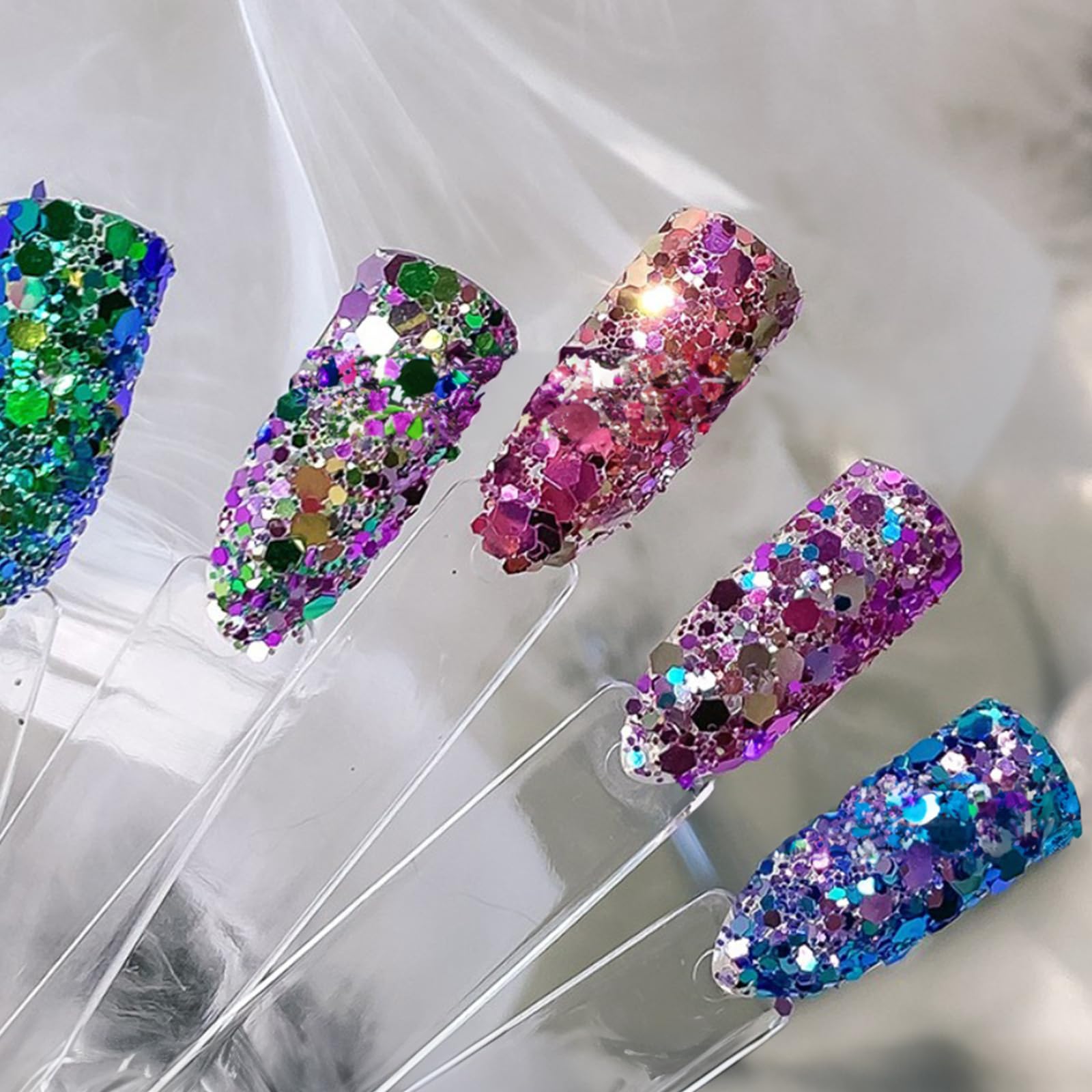 Jnd fan-shaped nail polish color testing sticks clear finish
