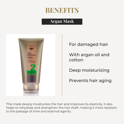 Salerm professional hair treatment for dry and damaged hair with argan oil