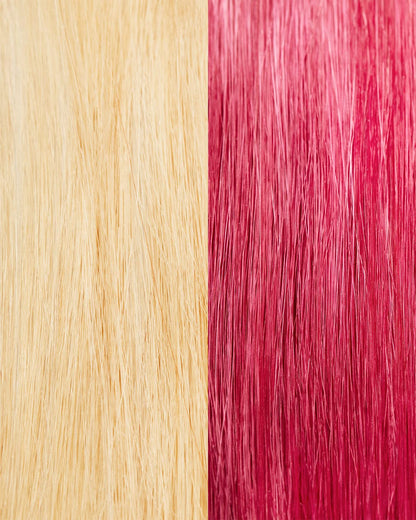Nourishing argan oil infused pink hair mask texture display