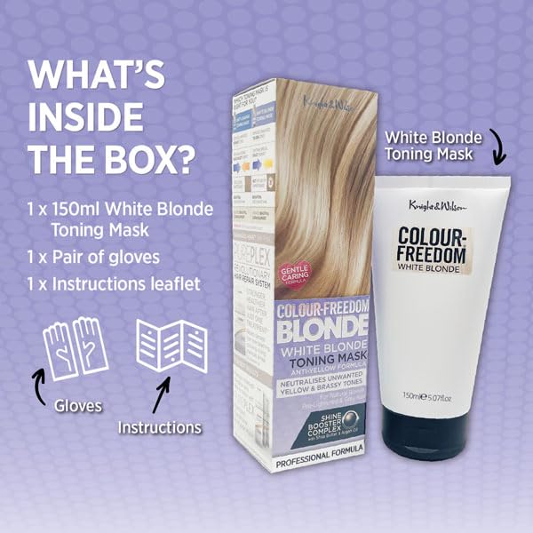 Cruelty free and vegan purple hair mask for neutralizing brassy blonde tones