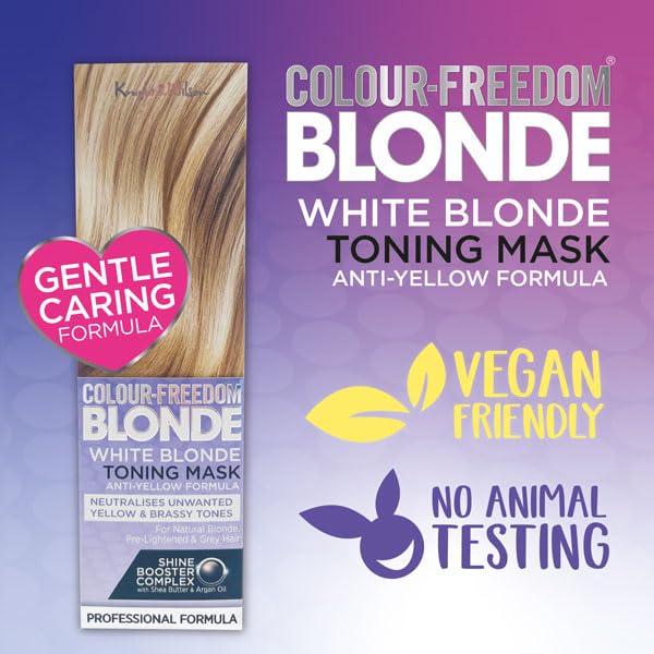 Deep conditioning blonde anti yellow color care treatment for vibrant salon finish