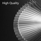 Clear fan shaped nail art display tips set