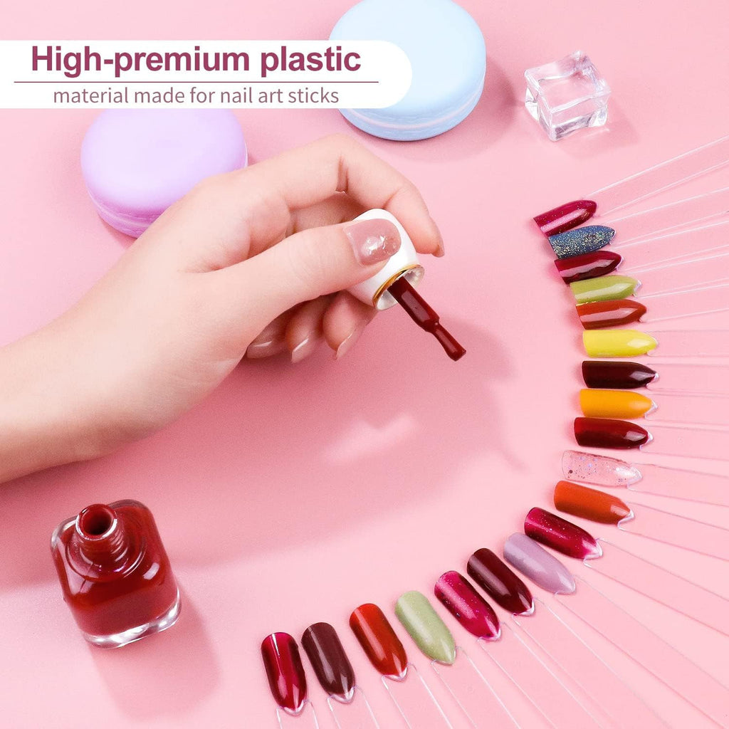 Nail polish color chart sticks for gel polish