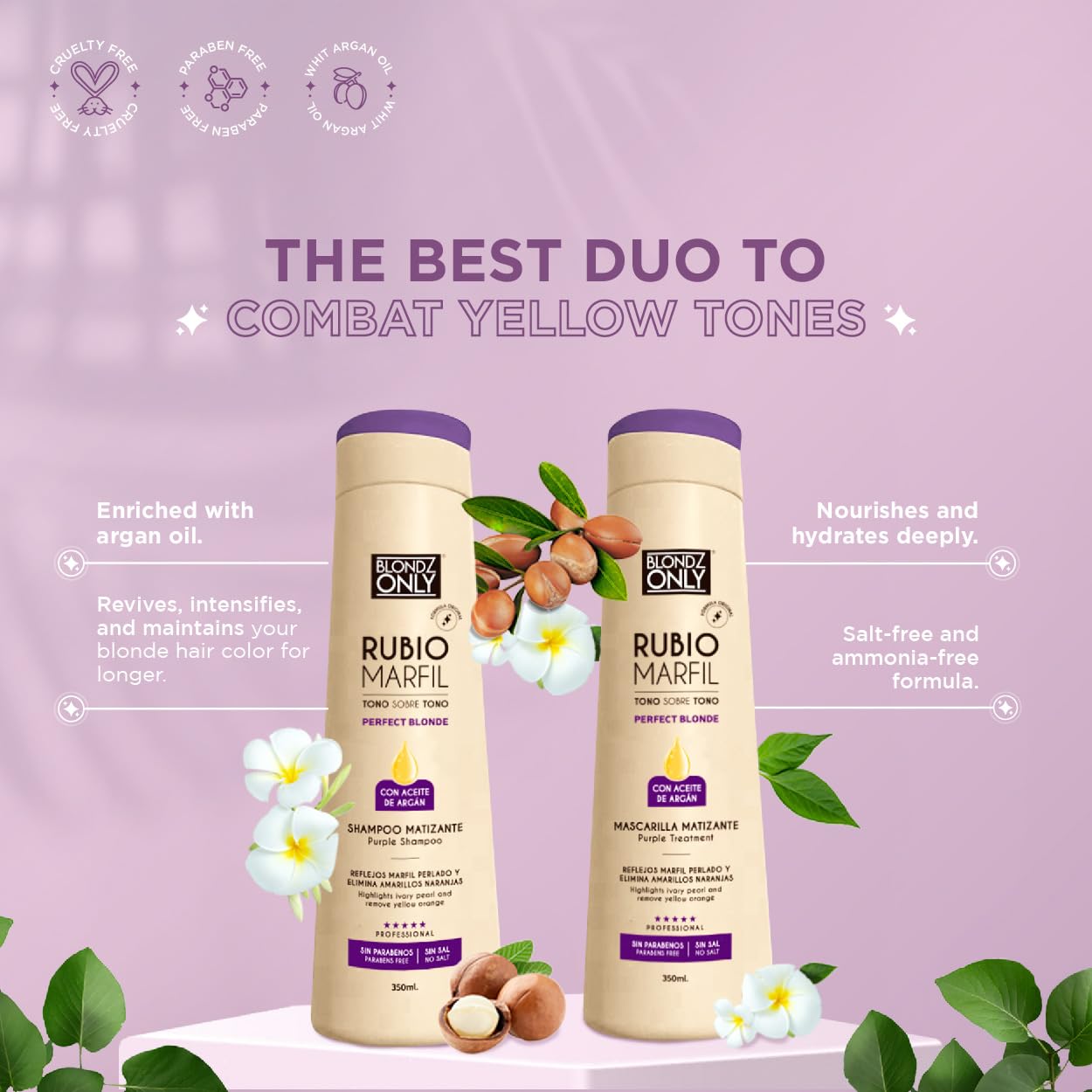 Blondz Only Rubio Marfil Blonde Pearl toning mask details