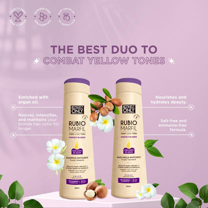 Blondz Only Rubio Marfil Blonde Pearl toning mask details