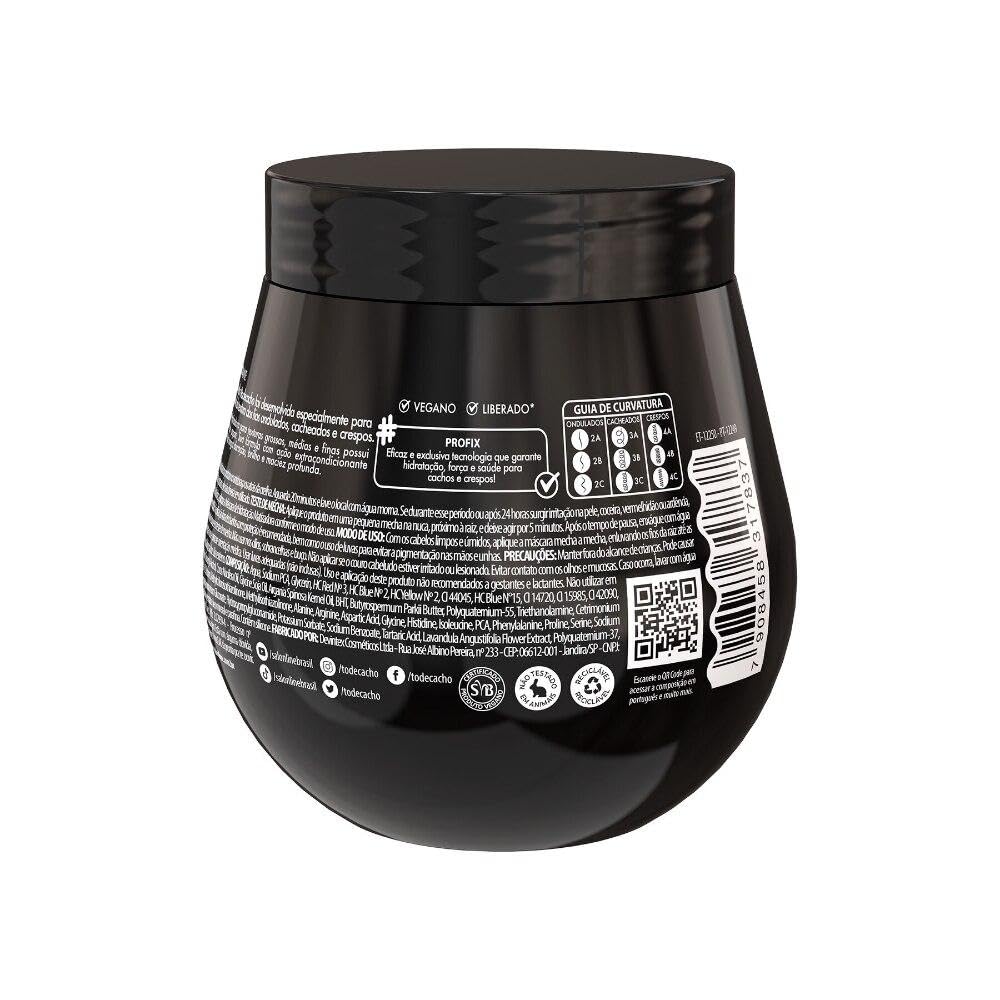 Salon Line vegan black moisturization mask back label instructions