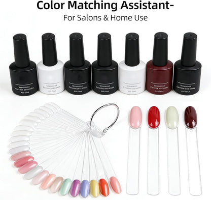 Novsix nail swatches with metal ring organizer