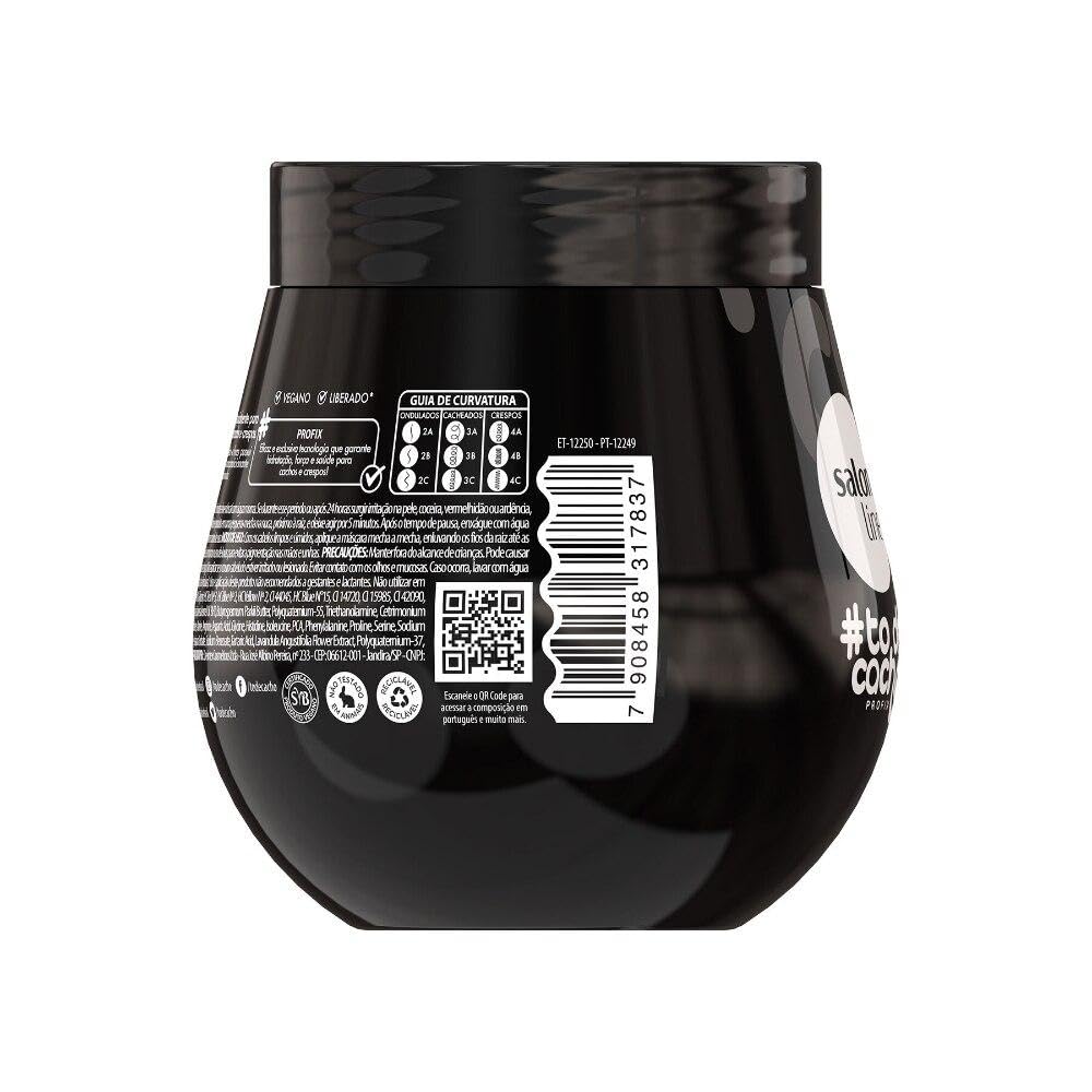 Salon Line curl defining black mask with shea butter and argan oil