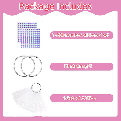 Nail technician tools for color organization
