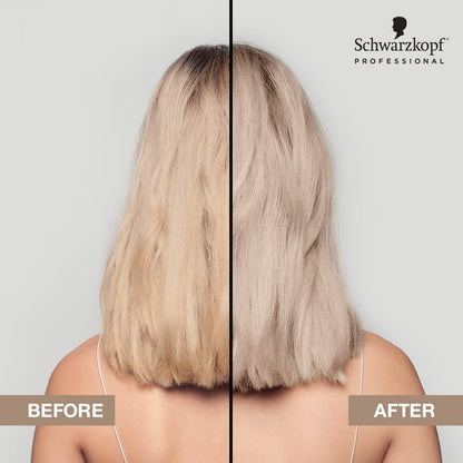 Schwarzkopf BlondMe Cool Blondes 200ml jar showcasing genuine anti breakage formula