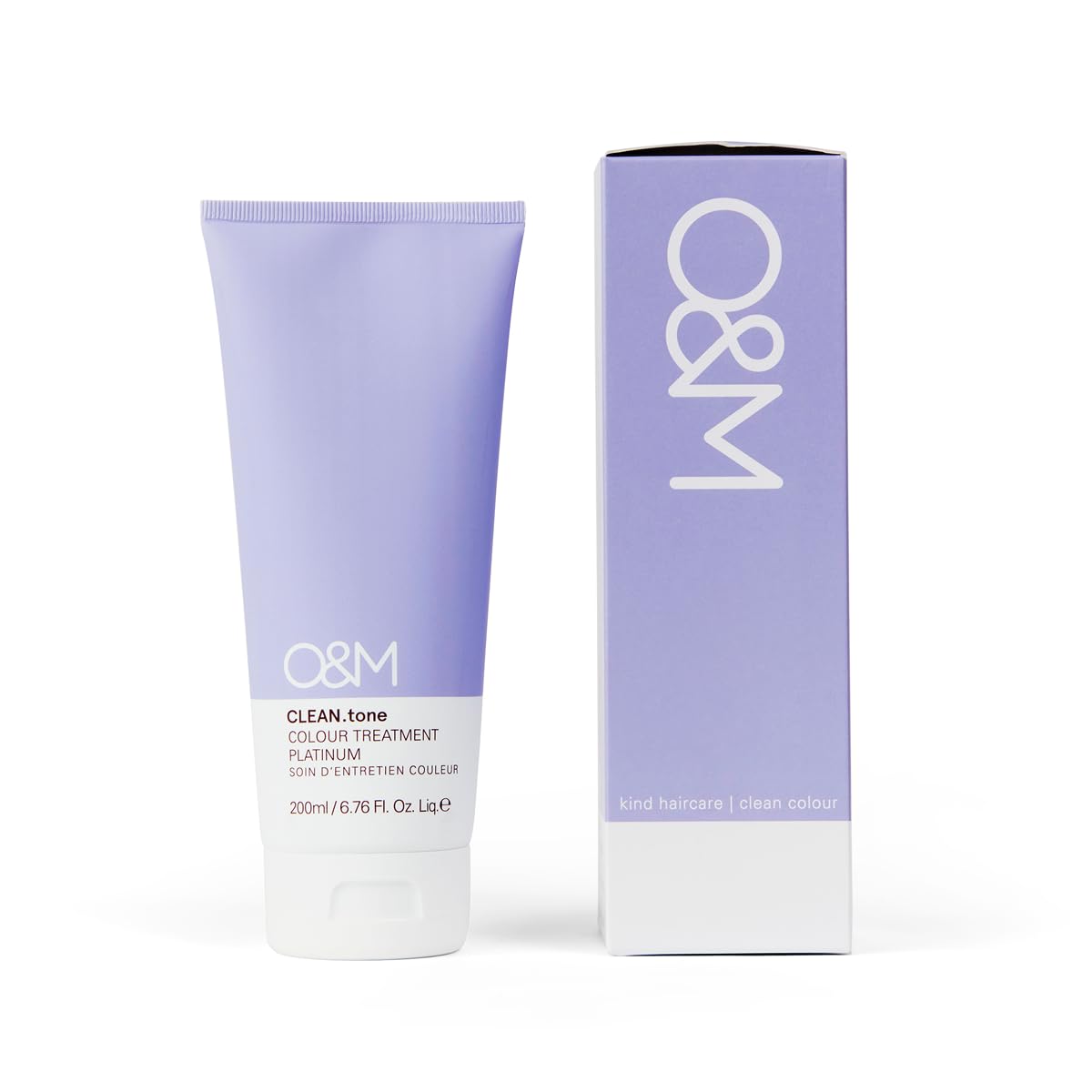 O&M semi-permanent blonde toning masque for icy silver color refreshment