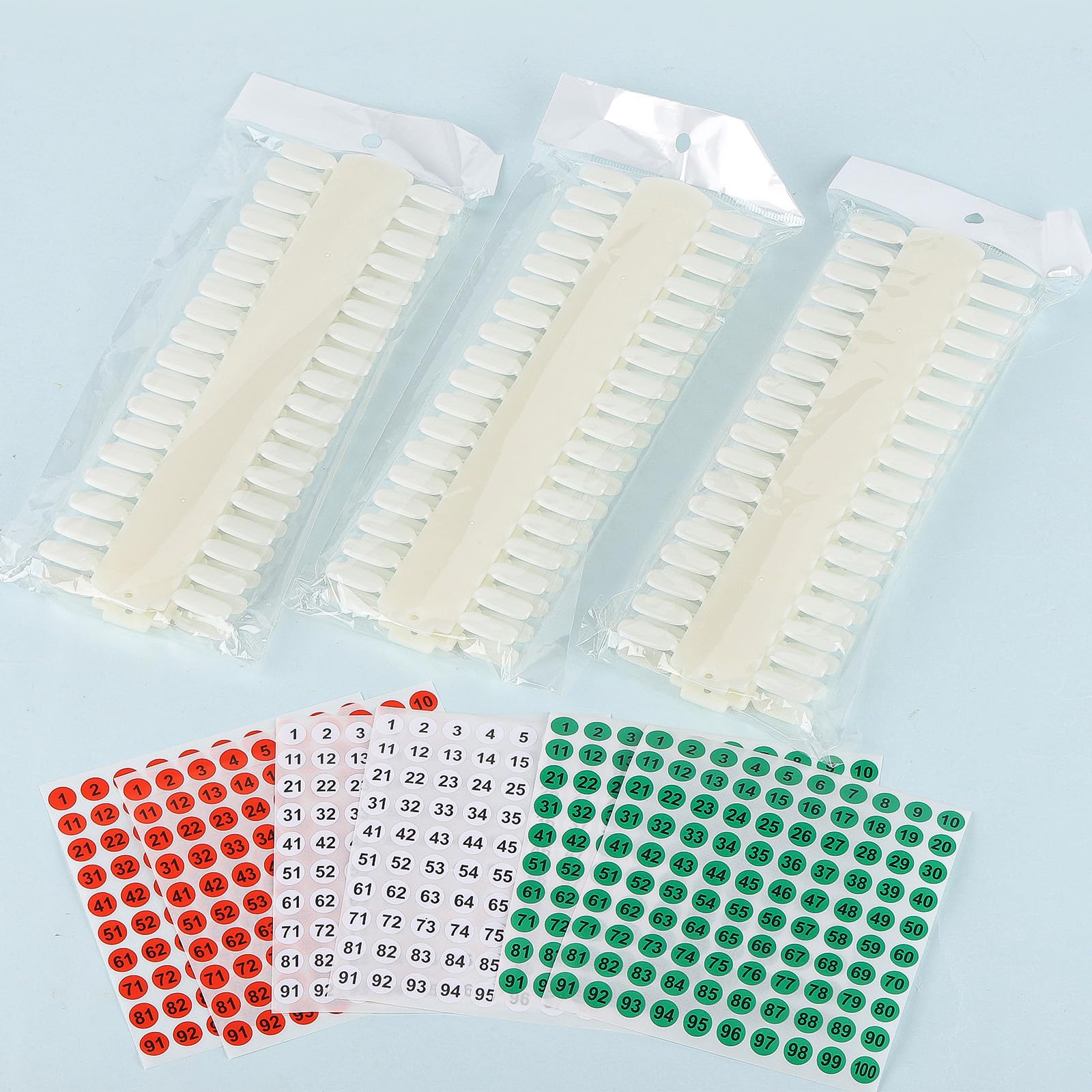 Tbestmax nail color swatch set packaging and components