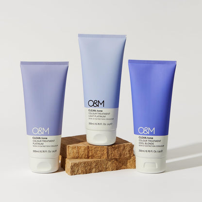 Vegan O&M hair color conditioning treatment featuring Australian botanical ingredients