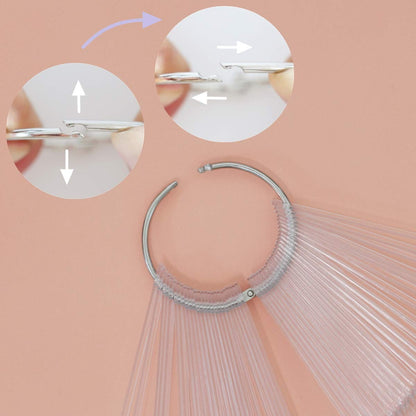 Durable plastic nail swatch sticks for gel and lacquer testing