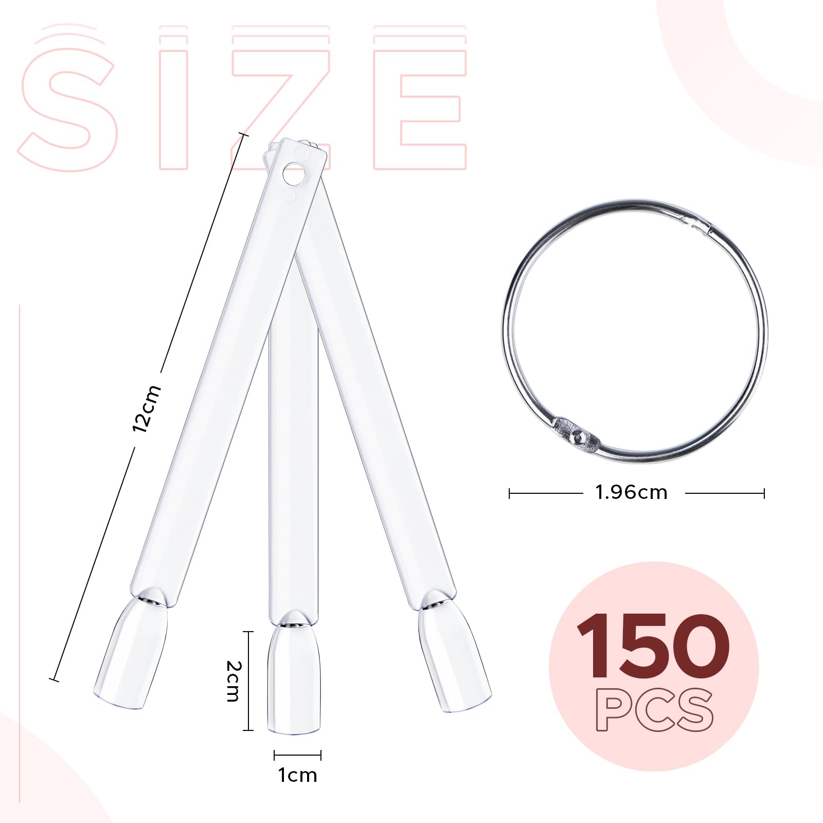 High quality acrylic nail swatch sticks for gel polish