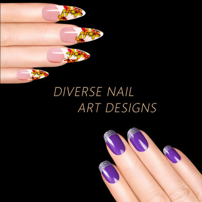 Professional nail art training with Blulu practice tips