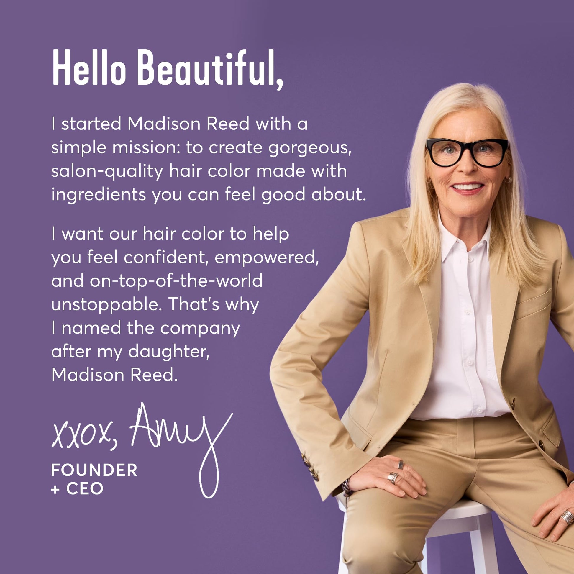 Premium Madison Reed Zucca color gloss treatment tube showcasing ammonia free and paraben free seals
