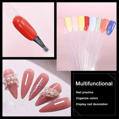 Professional nail art manicure practice display tips