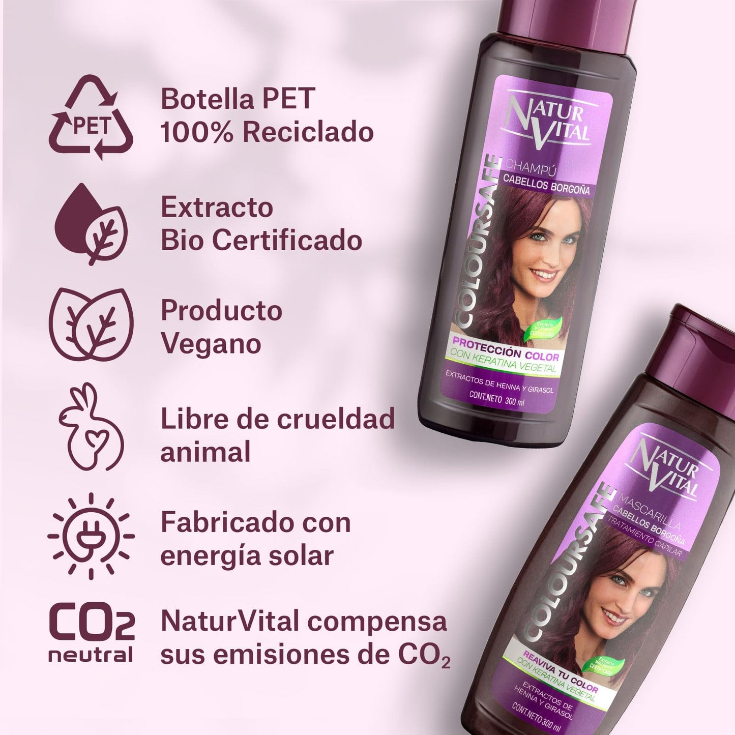 NaturVital paraben free hair mask for intense shine and root concealment