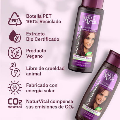 NaturVital paraben free hair mask for intense shine and root concealment
