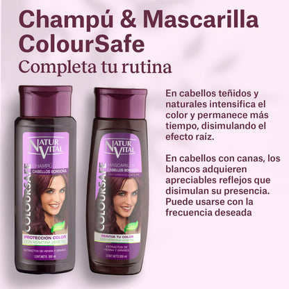 NaturVital coloursafe hair mask protecting against solar radiation damage