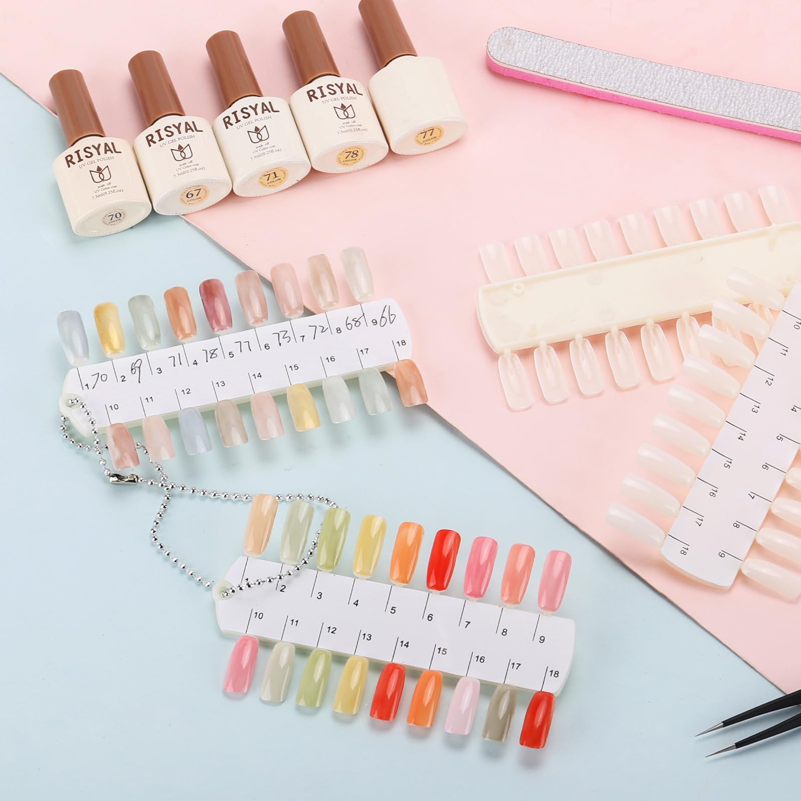 Tbestmax nail color tester board for salon use