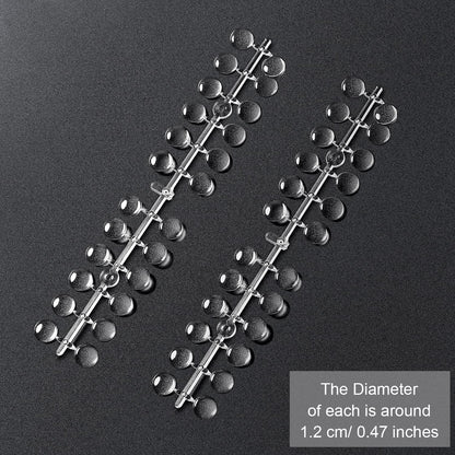Jassins nail art display tips with adhesive stickers