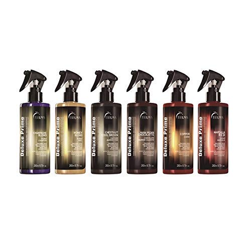 TRUSS champagne blonde luxury hair treatment spray back label ingredients