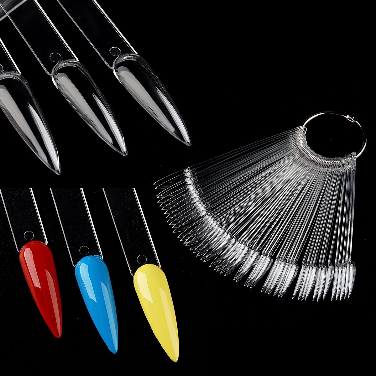 Professional nail salon tools featuring 150 piece swatch set