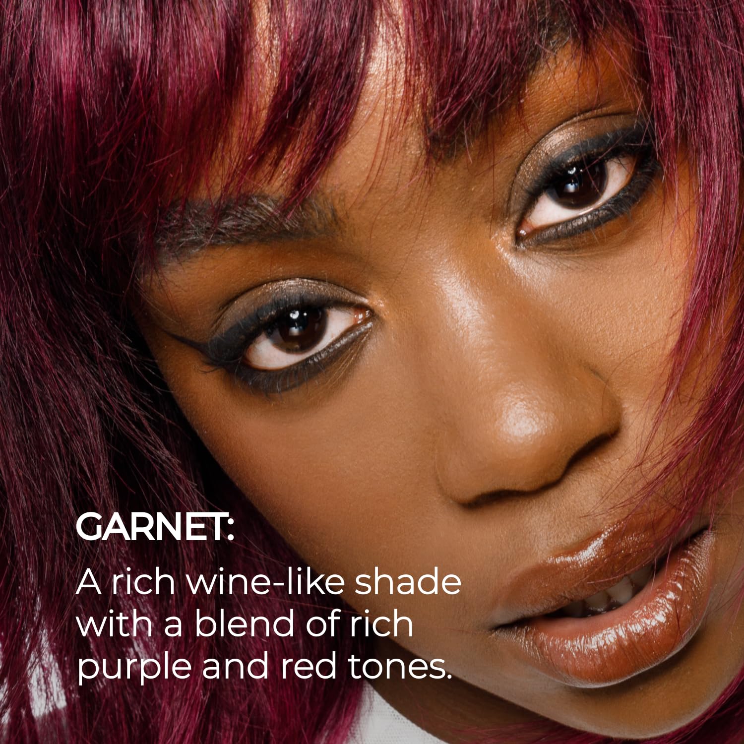 XMONDO Garnet hair mask texture and rich burgundy pigment