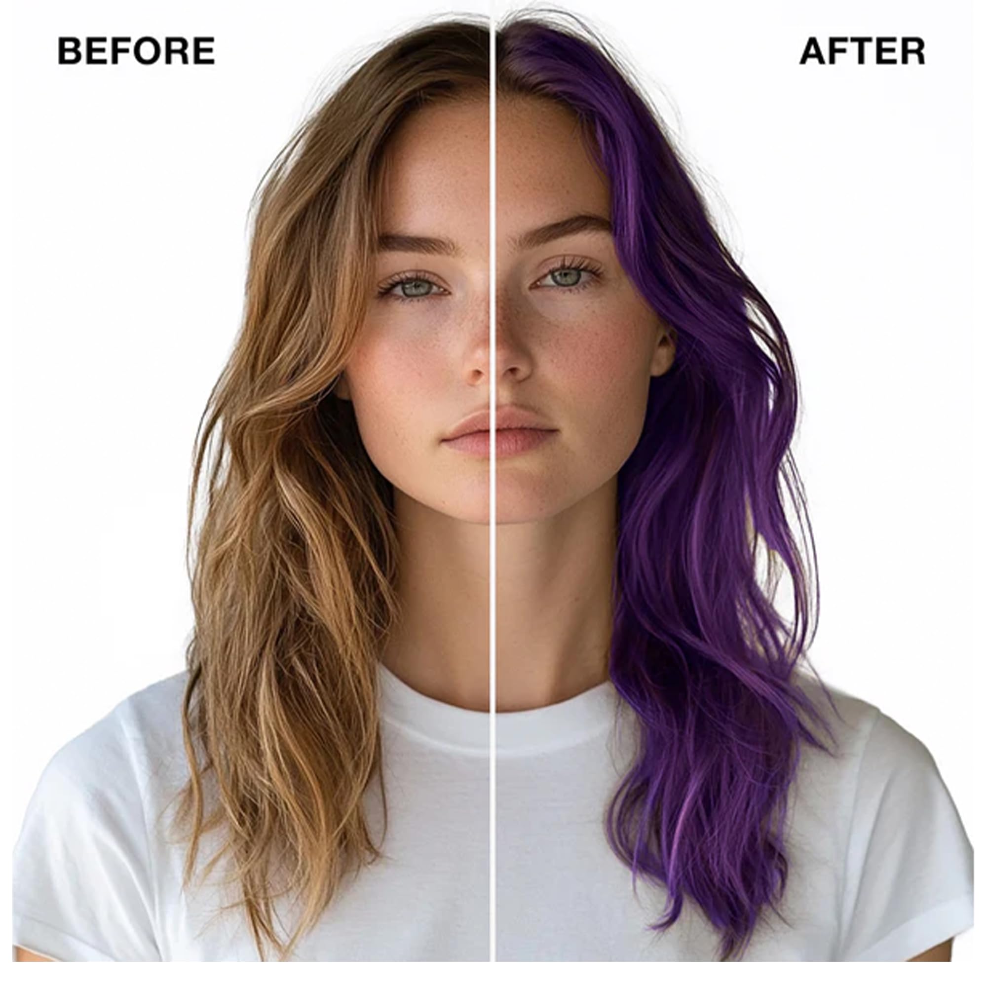IGK semi permanent intense violet hair mask tube showing brand logo