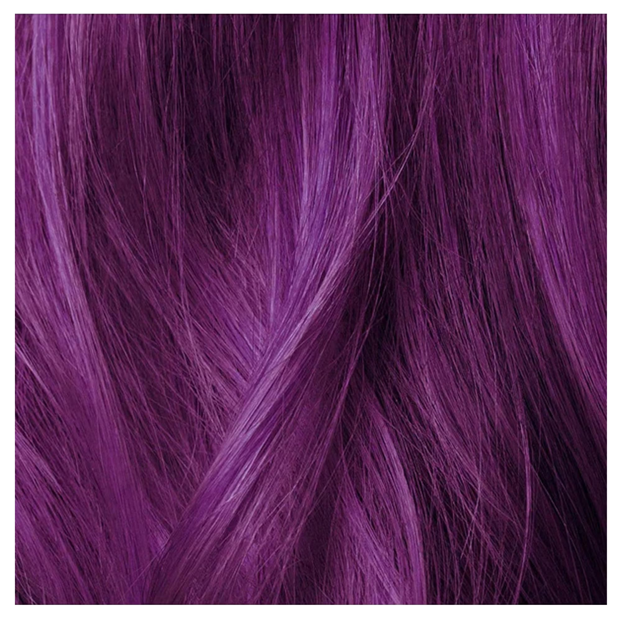 Texture of the intense violet conditioning hair cream on a white background