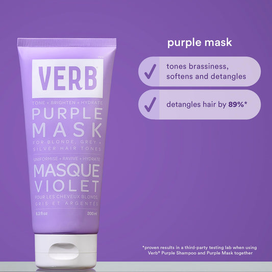 Verb Purple Toning Mask premium deep conditioning treatment packaging