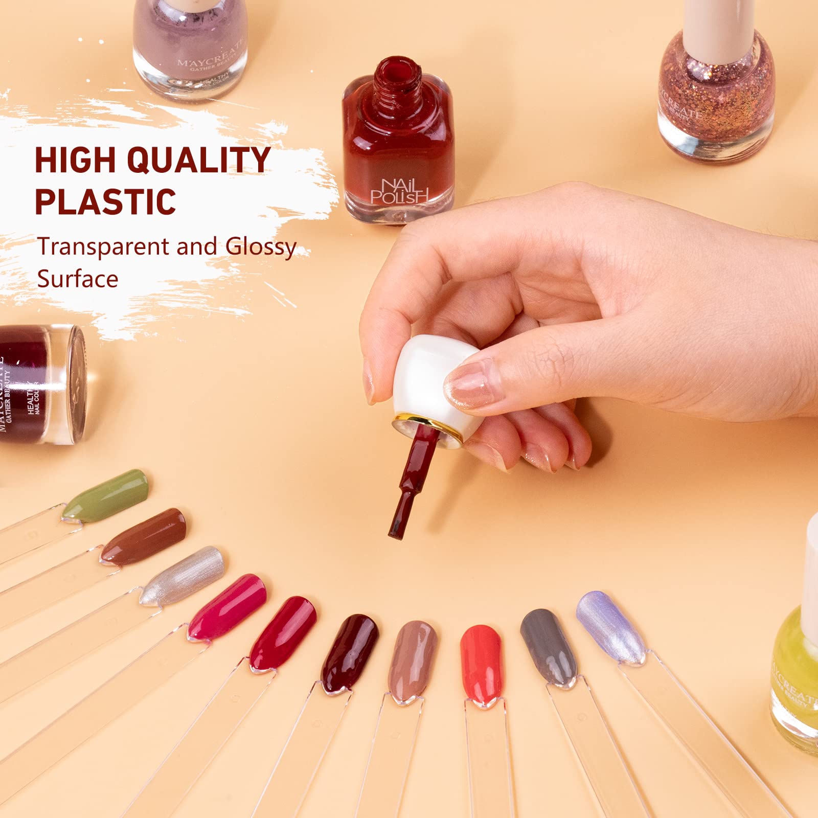 Clear acrylic nail art practice tips for gel polish