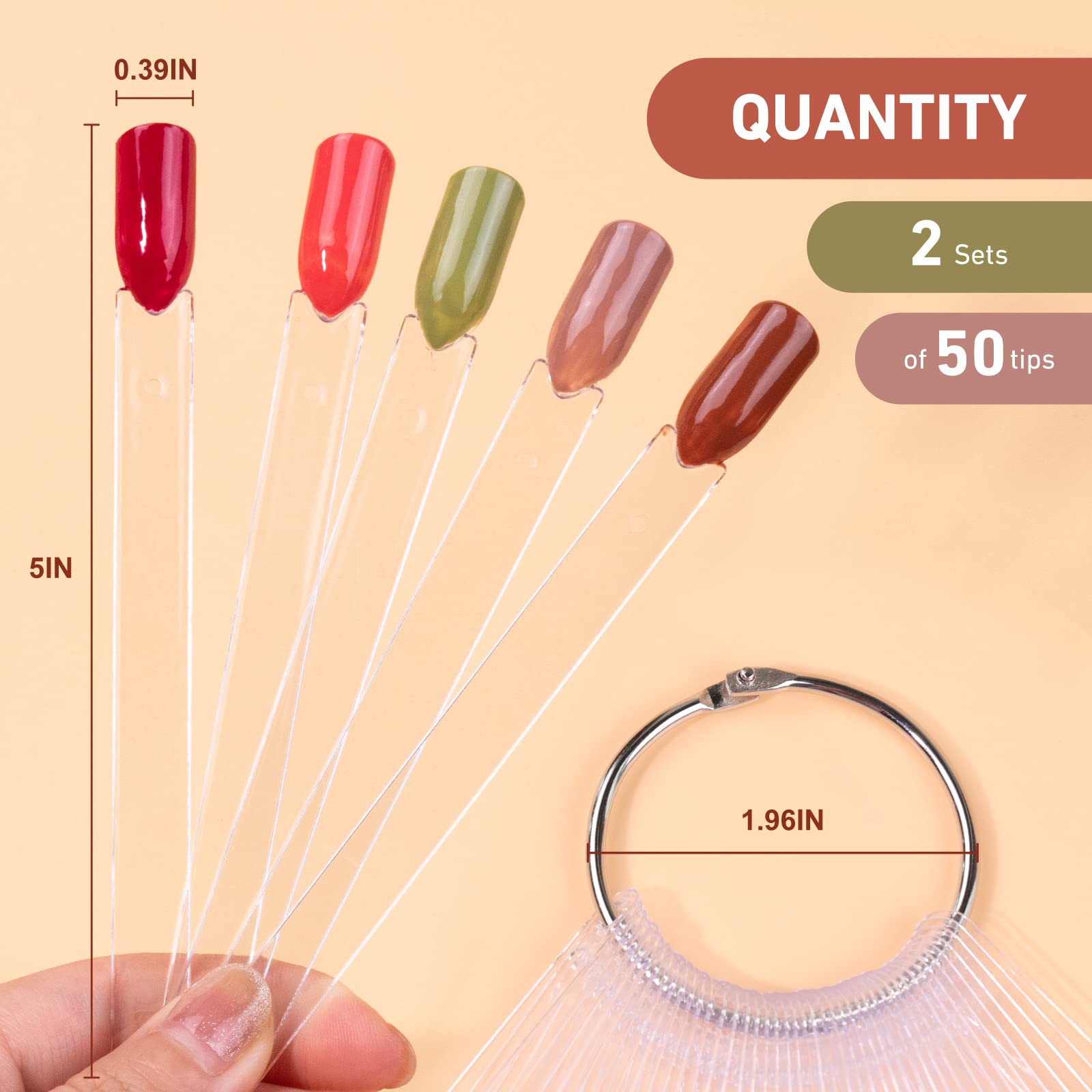 Subay nail display tools with numbered sticker set