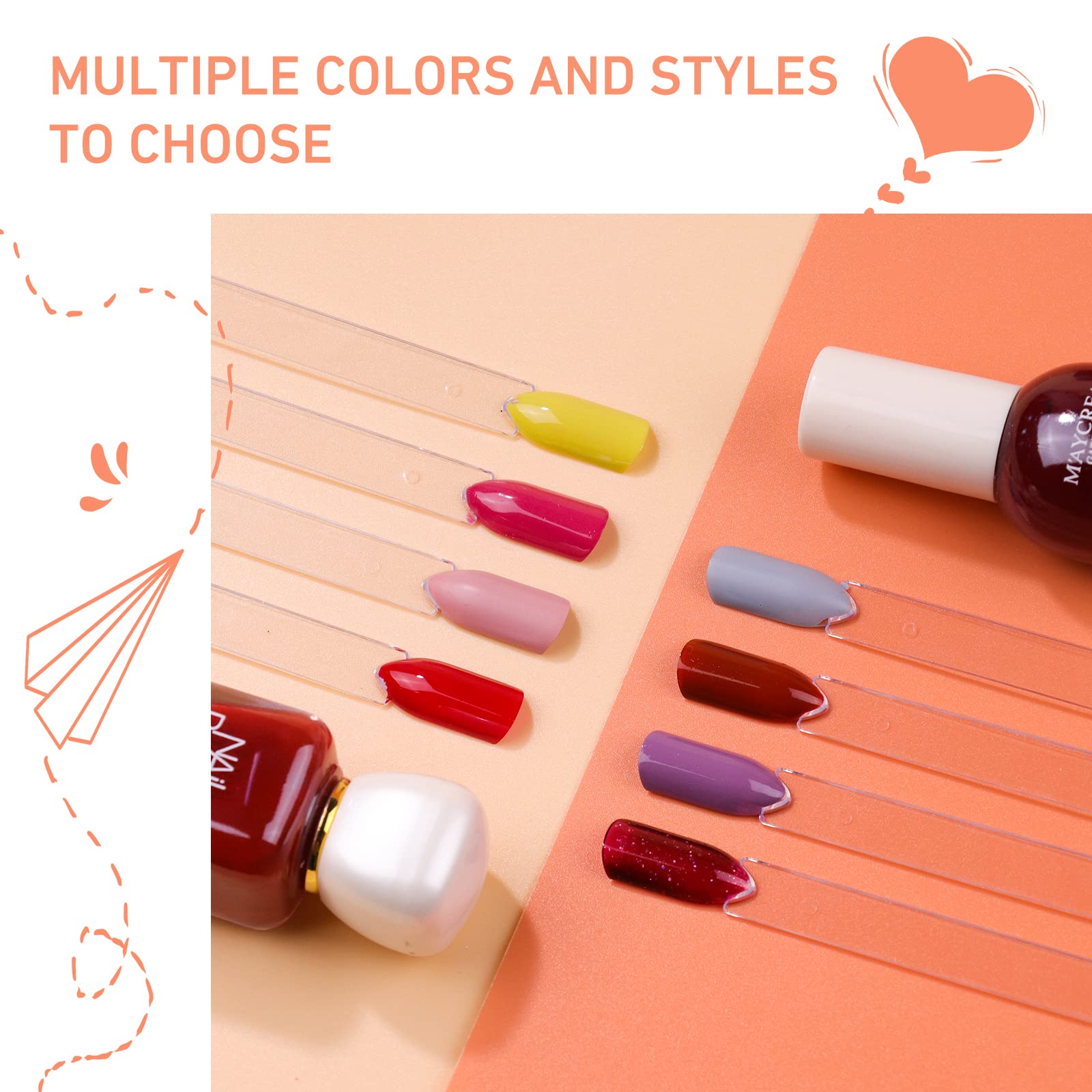 Professional nail art training tools in clear plastic