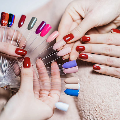 Subay 100 piece nail swatch set for color organization
