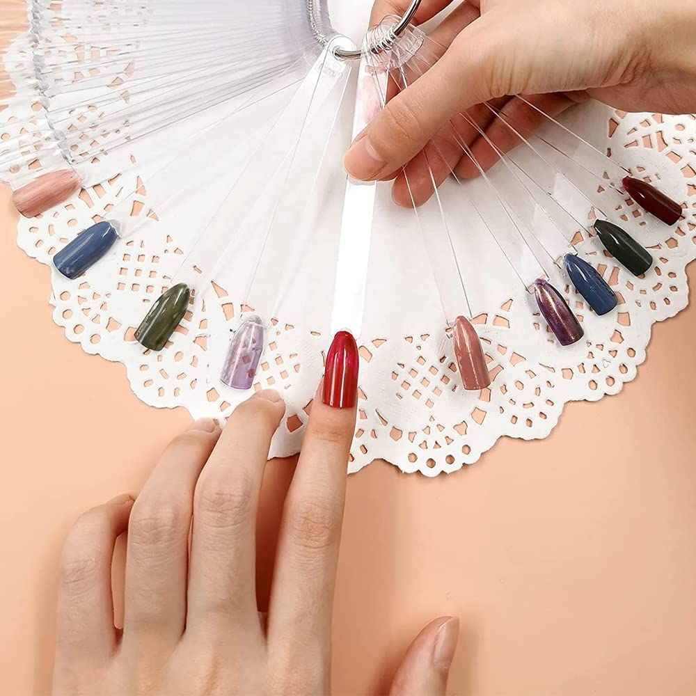 Bqan acrylic nail tips for testing gel and polish