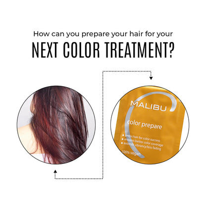 Malibu C anti brassiness hair color protector sachet