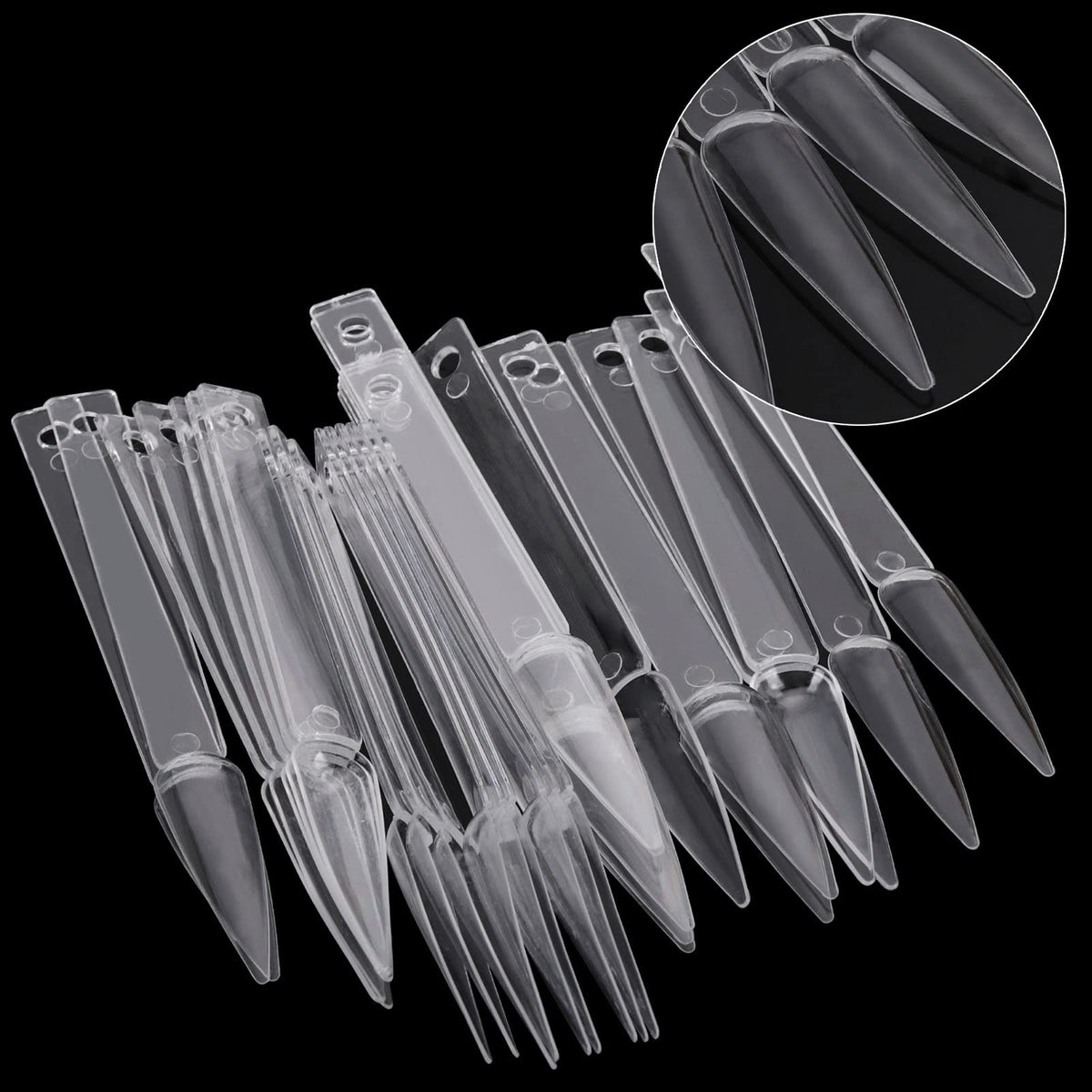 Nail art practice sticks with numbered sticker set included