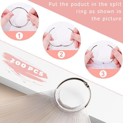 Clear plastic nail tips for color testing