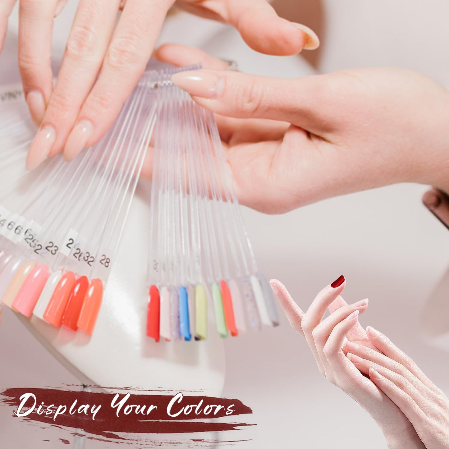 Professional nail polish collection display tool