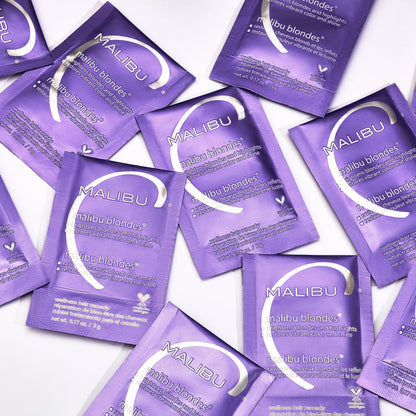 Authentic USA imported Malibu C hair remedy packet for highlighted hair