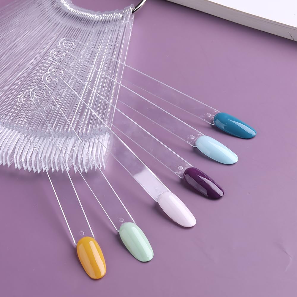 Sutokaka nail swatches showing clear and consistent color application.