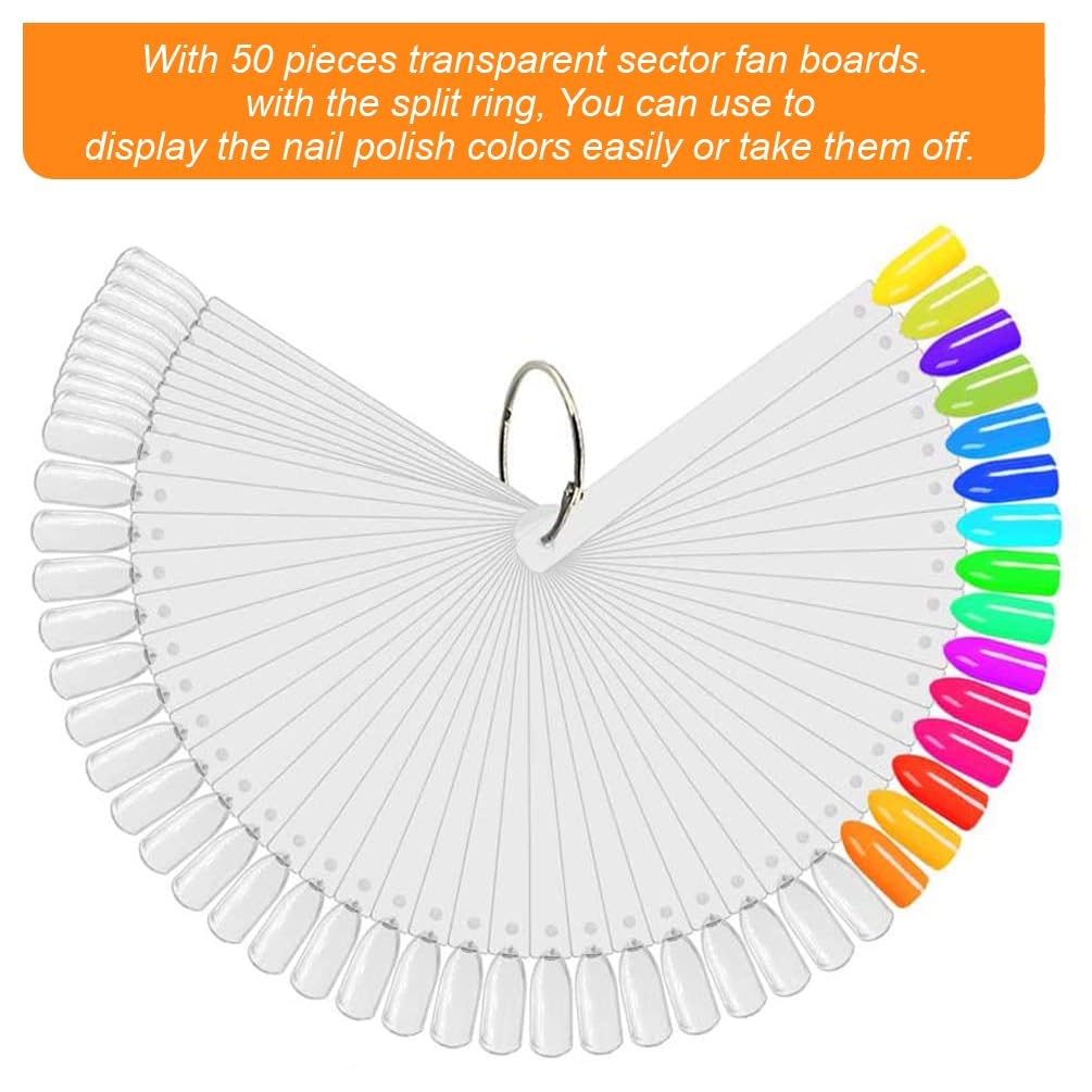 Jassins clear nail art practice tips with numbers
