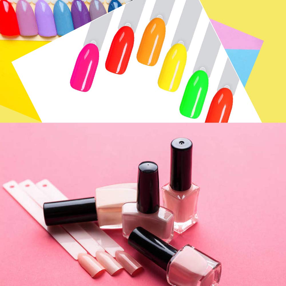 Close up of Treamlyn acrylic nail polish sample sticks