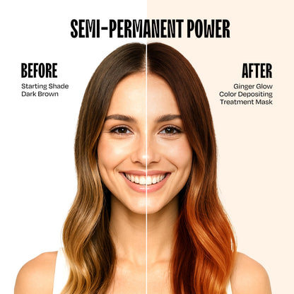 Overtone Ginger Glow damage free color depositing mask product texture