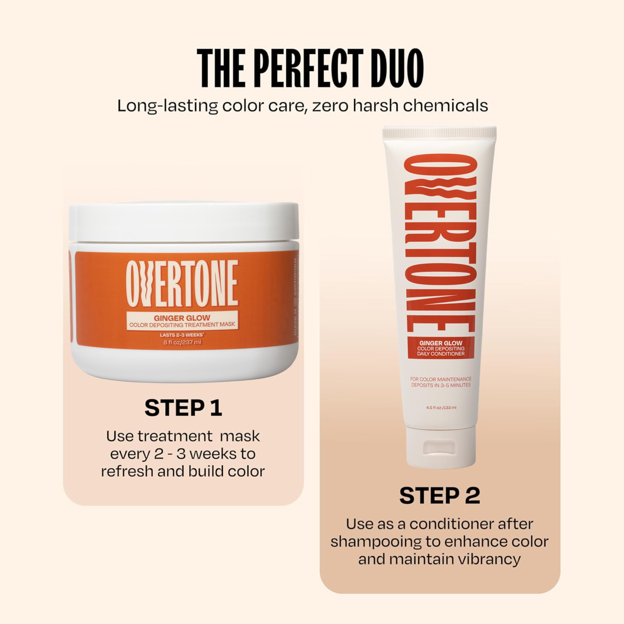 Overtone semi permanent hair color conditioner back label ingredient list